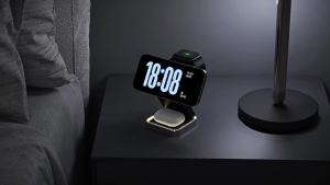 W90 hợp kim nhôm máy tính để bàn ba-trong-một từ hút sạc không dây thiết bị điện có thể gập lại thích hợp cho Apple điện thoại di động sạc không dây sạc kh