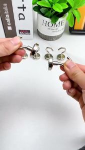 4 Pcs Magnetic Hook Strong Neodymium Hold Up To 34kg 5Pounds Diameter 20mm Magnets Quick Hook For Home Kitchen Workplace