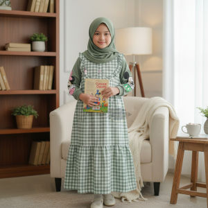 Zane Store - HACIKA DRESS KIDS Baju Setelan Overall dres kids Baju anak perempuan Lebaran