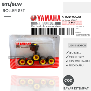 (5TL/5LW) ROLLER SET YAMAHA MIO SMILE MIO SPORTY MIO SOUL KARBU FINO KARBU/ ROLER CVT/ WEIGHT SET