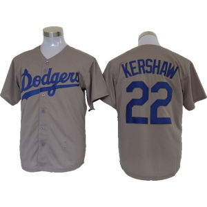 MLB Dodgers Dodge  22  Kershaw  Embroidered Baseball Uniform Jersey   baseball Jersey