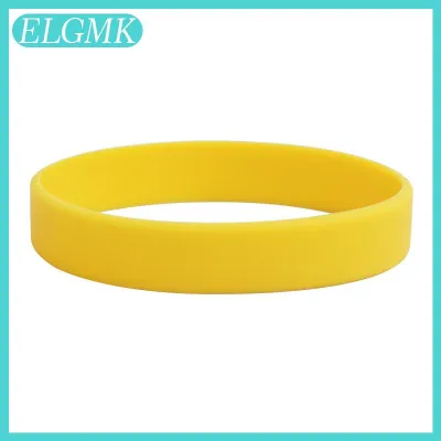 ELGMK Bán sỉ Vòng đeo tay cao su silicon Vòng đeo cổ tay linh hoạt Vòng đeo tay thể thao thường ngày cho nam nữ