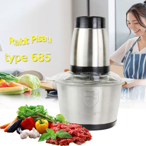 Blender Daging Stainless 2.L / Meat Grinder Blender STAINLESS Chopper Serbaguna