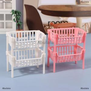 [COD] Abulaia 1 12 Dollhouse Mini Food Fruit Storage Baskets Dolls House Stackable Basket Dollhouse Decoration Accessories