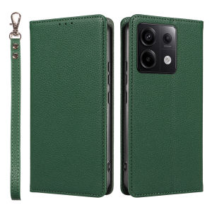 Lychee Leather Magnetic Card Solt Wallet Case For Xiaomi Redmi Note 14 Pro Plus 13 3C Flip RFID Book Stand Pocket Phone Cover