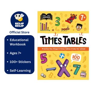 Times Tables Educational Workbook With 100+ Fun Reward Stickers for Kids (Age 7+)