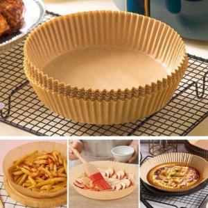 DXUU Kertas Alas Air Fryer Bulat ukuran 16 cm packing mika / Alas Anti Lengket Anti Minyak Food Grade Airfryer