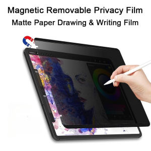Detachable Magnetic Privacy Screen Protector for Samsung Tab S11 10 S9 S8 Ultra S9 S8 S7 FE Plus S6 Lite A9 Plus Drawing Film
