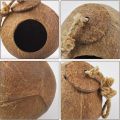 Crested Gecko Coconut Hide Natural Lizard Coco Hut Reptile Hanging Nest Flexible Vine Habitat Decoration Bearded Dragon Terrarium Accessories for Tortoise Chameleon Snake Spider. 