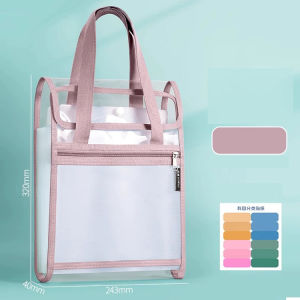 PVC Portable Accordion Document Bag Accordion Expanding File Folder A4 Document Organizer Large Capacity Accordion Bag