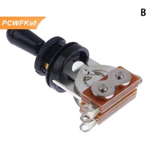 【PCWFKef】 1PC 3 cách ngắn thẳng Guitar chuyển đổi chuyển đổi Pickup Selector với Brass hat cho guitar điện pickups chuyển đổi bộ phận điều khiển