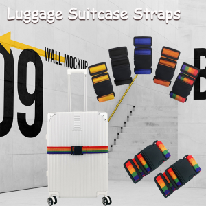 Brightbling Luggage Suitcase Straps Travel Baggage Backpack Bag Color Belt Secure Belt Strap