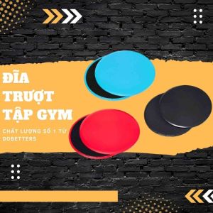 Điã trượt tập gym yoga tại nhà chất liệu nhựa ABS gồm 2 mặt tiếp xúc với chân người tập và sàn nhà