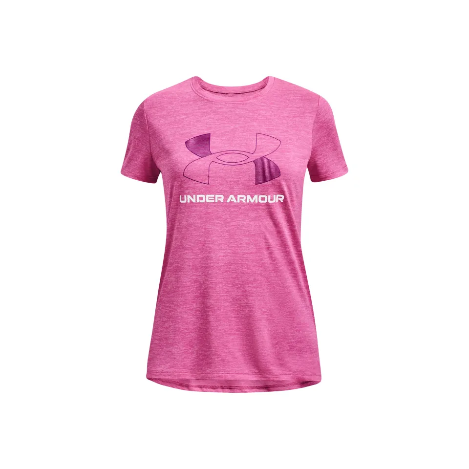 Girls' UA Tech™ Twist Big Logo Short Sleeve