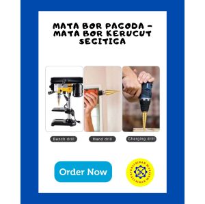 Mata Bor Pagoda Kerucut Segitiga Cone Drill Hole Saw