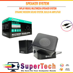 INPLAY MS001 MULTIMEDIA SPEAKER SYSTEM BUILT-IN AMPLIFIER for PC Laptop