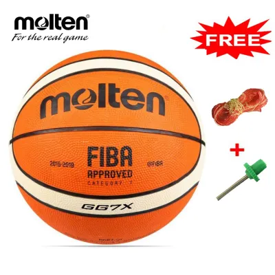 Melted BG5000/BG4500 PU Leather Basketball - FIBA Approved Indoor/Outdoor Match Ball
