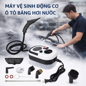 Máy Xịt Rửa Hơi Nước Nóng Áp Lực Cao – Vệ Sinh Ô Tô Bàn Ghế Điều Hòa Nhà Bếp Cực Sạch