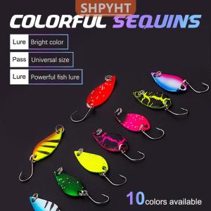[COD] SHPYHT SPORTS Single Hook Scoop-Shaped Rotating Spinner Sequins Fishing Lure Fishing Tackle For Bass Perch Artificial Hook