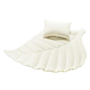 Leaf Themed Newborns Photography Props Set for Home or Studio Use Soft & Breatahble Cotton Fabric Pillow White