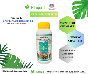 Phân bón Growmore AminoQuelant Ca (chai 500ml) Chống thối và Nứt trái
