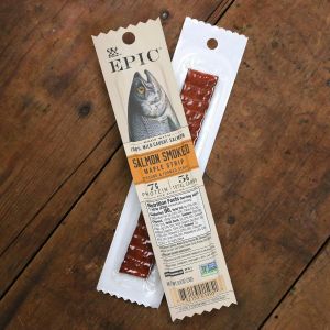 Cá hồi hun khói vị siro phong EPIC đánh bắt tự nhiên EPIC Salmon Smoked Maple Strips Wild Caught Paleo Friendly