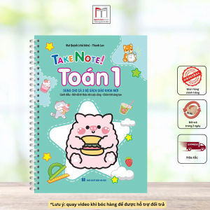 Sách - Take note! Toán 1 60k (dùng cho cả 3 bộ SGK mới: kết nối  chân trời cánh diều) sách có lò xo