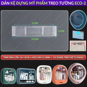 Miếng Dán Tủ Đựng Mỹ Phẩm Treo Tường Bản Lớn Thay Thế Kệ Để Đồ Trang Điểm Nhà Tắm Hamart