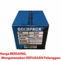 Lakban Plastik OPP Tape 45 mm x 60 Yard Gold Pack Bening - Coklat 2" / Perekat Solatip Goldpack Lebar 2 Inch Panjang 55 Meter Lingkar / Core Biru. 