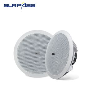 Dustproof Passive Ceiling Speakers 6.5 inch 12W Stereo Sound In Wall Loudspeaker Home Theater Background Music PA System Single piece