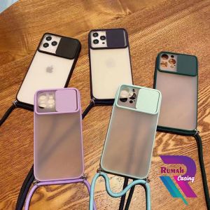 RC Softcase Sling Slide Camera Protection Tali Lanyard Casing hp untuk Berbagai Ponsel