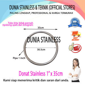 Donat s/s 1in x 35cm Aksesories stainless steel untuk hiasan tangga