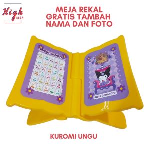 Meja Rekal Anak Custom Nama dan Foto Bahan Plastik Kokoh Anti Air TANPA PO FREE BOX