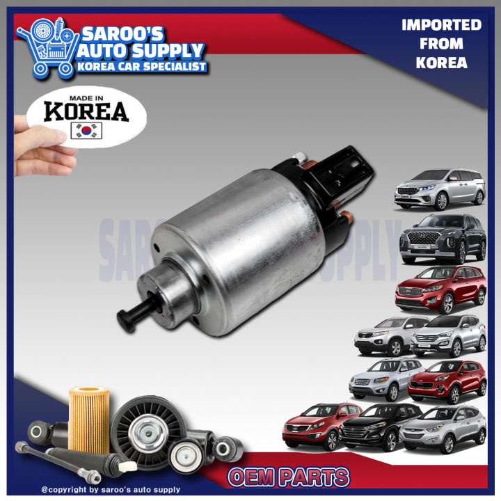 [R]Starter Solenoid / Starter Magnetic For Tucson , Sportage , Sorento , Santa Fe , Grand Carnival , Palisade , Diesel ,Replacement Part ,Made In Korea 36120-2F000 , 36120-2F050