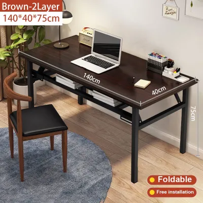 Sofya 120CM Foldable Table Foldable Banquet Writing Desk Computer study desk Banquet Buffet Folding Table Meja Lipat Dining Table 折叠桌