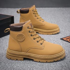 Classic Boots Shoes Outdoor High Boots Men Army Ankle Boot Motorcycle Boots Men Leather Shoes F1