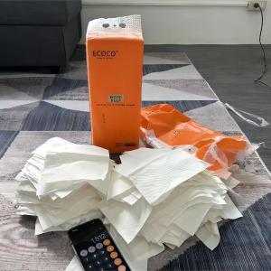 4-Ply Hanging Drawer Toilet Paper 1500 sheets draws Tissue Wall Hanging Thousand Drawing Paper