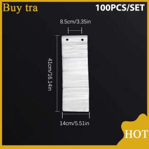 [Buytra] ถุงร่มแบบใช้แล้วทิ้ง100ชิ้นที่คลุมร่มพลาสติกใสกันน้ำสำหรับโรงแรมล็อบบี้ทางเข้าประตูกระเป๋าร่ม