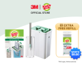 3M™ Scotch-Brite™ Hands-Free Mop with Compact Bucket, 1 pc/pack, For cleaning home floor easily & handsfree. 