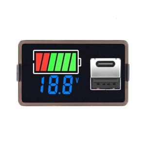 หน้าจอทดสอบแรงดันไฟฟ้ากันน้ำขนาดกะทัดรัดพร้อม USB หน้าจอดิจิตอล LED C USB พอร์ตที่เหมาะสำหรับใช้งานกลางแจ้ง