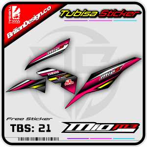 Sticker Striping Variasi Mio M3 - Stiker Striping Motor Mio M3 Desain Racing. TBS.21