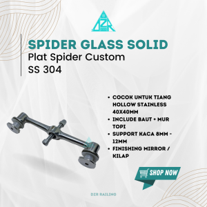 SAYAP SPIDER BRAKET GLASS FITTING TIANG RAILIING STAINLESS STEEL 304