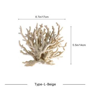 Karang Buat Aquarium Hiasan Aquarium Coral Bahan PVC Dekorasi Aquascape Ornamen Dekorasi Akuarium