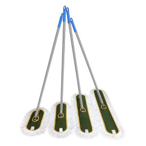 60/90/110"Premium Cotton Dust Mop SetHeavy Duty Floor Mop Head with Handle for IndustrialCommercialHousehold Cleaning