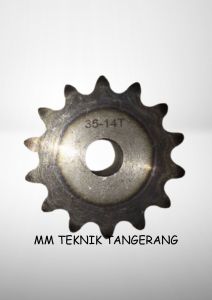 Sprocket RS 35 x 14 T Gear Rantai Single Gir gigi Z 14T RS35 -1 35Z14 35X14T 35-1 tipe B Sproket spr 35-14T 35x1x14T 35-1-14T
