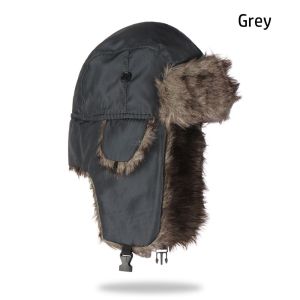 GOFIDIN Warm Trapper Fur Ski Hat Russian Ushanka Winter Hats Winter Cap