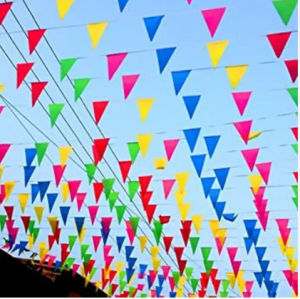 BENDERA WARNA WARNI / BENDERA HIAS PANJANG +- 5 M