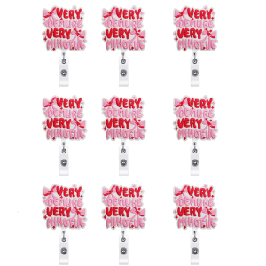 Adjustable Badges Holders With Detachable Fabric Bowknot 9Pieces Set for Nurses Clinics and Healthcare Professional