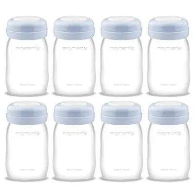 Maymom Wide-Neck Breastmilk Storage Bottles for Spectra 8pk 160ml (3 Colors)