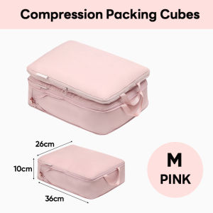 🇸🇬【SG stock】Compression Packing Cubes for Suitcases 6 Set Packing Cubes Luggage Packing Organizers for Travel Accessori